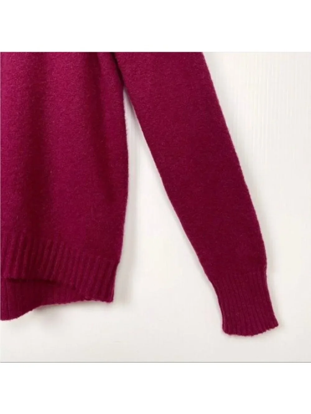 J Crew Supersoft Turtleneck wool & alpaca Sweater Pullover Preppy Burgundy XS